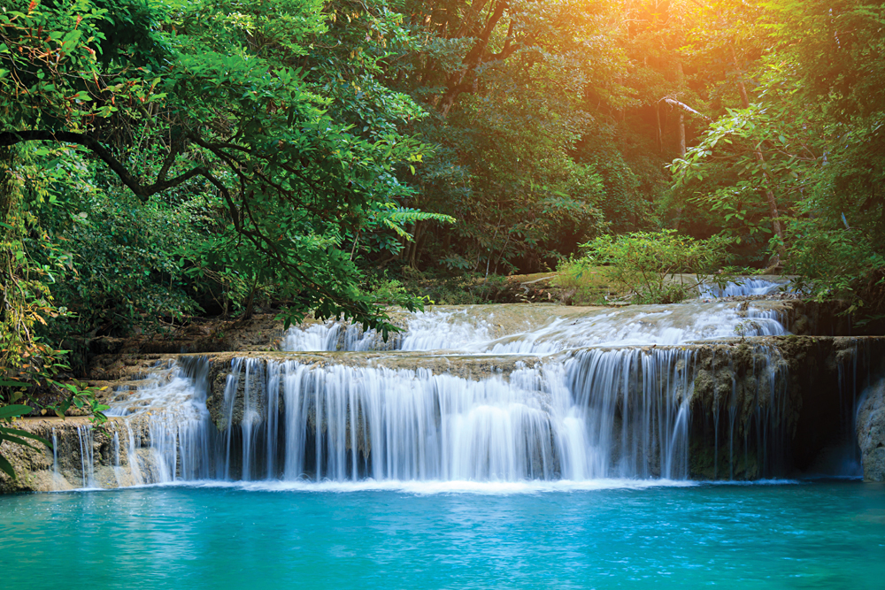 Erawan Falls in Kanchanaburi